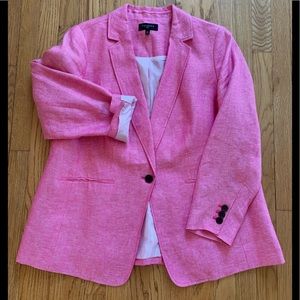 NWOT Talbots Pink Linen Blazer Never Worn